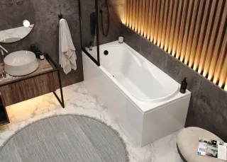 Акриловая ванна VagnerPlast Minerva VPBA177MIA2X-04 170x70см белый